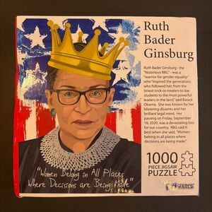 3/$20 🧩 Ruth Bader Ginsburg RBG 1000 Piece Jigsaw Puzzle by Funware Gifts